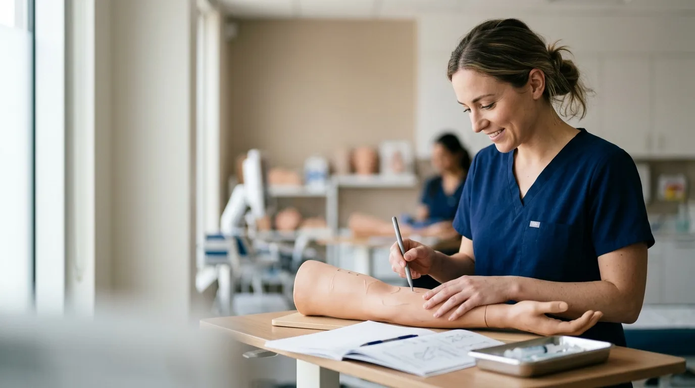 Klinik ortamda enjeksiyon simülasyon eğitimi ile el becerisi geliştiren uzman